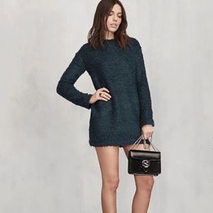 SOLD ⚠️ REFORMATION Lokie deep teal mini sweater dress XS